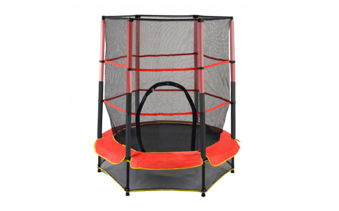 Батут детский DFC TRAMPOLINE-RED 55" с сеткой Батут детский DFC TRAMPOLINE-RED 55" с сеткой