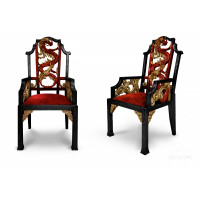 Стул бильярдный Dragon граб (Dragon красный,54 Velvet-Lux,Ткань Vilvet Lux)